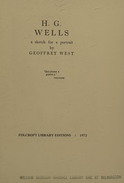 Cover of H. G. Wells by Geoffrey West