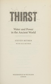 Cover of Thirst by Steven Mithen
