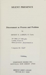 Cover of Silent presence by Ernest Larkin