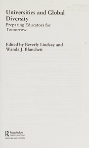 Front cover of Universities and global diversity by Beverly Lindsay