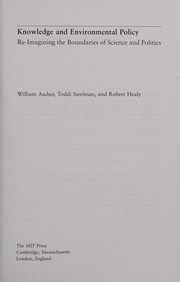 Cover of Knowledge and environmental policy by William Ascher