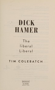 Cover of Dick Hamer by Tim Colebatch