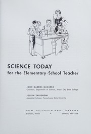 Front cover of Science today for the elementary-school teacher by John Gabriel Navarra