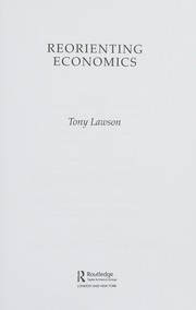 Cover of REORIENTING ECONOMICS by TONY LAWSON