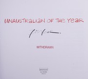 Front cover of UnAustralian of the Year by Bill Leak