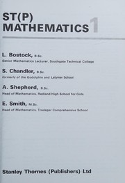 Front cover of ST(P) Mathematics 1 Pupil's Book by L. Bostock