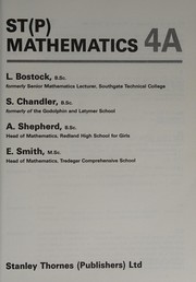 Front cover of ST(P) Mathematics 4A Pupil's Book by Stanley Thornes