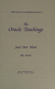 Cover of The Oracle teachings by Oracle (Writer)