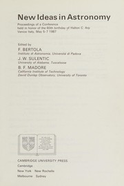 Cover of New ideas in astronomy by Halton C. Arp