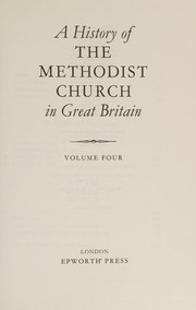 Front cover of A history of the Methodist Church in Great Britain by Davies, Rupert Eric