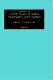 Cover of Advances in Pacific Basin Business, Economics, and Finance, Volume 4 (Advances in Pacific Basin Business, Economics and Finance) by Cheng-Few Lee