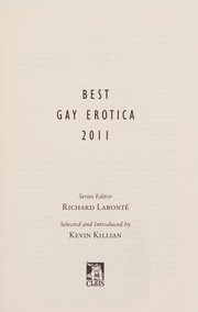 Cover of Best gay erotica 2011 by Richard Labonté