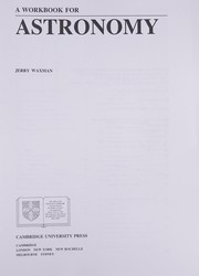 Cover of A workbook for astronomy by Gerald D. Waxman