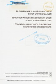 Front cover of Bildung in der Europäischen Union by Eurostat