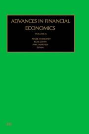 Front cover of Advances in financial economics by Mark Hirschey