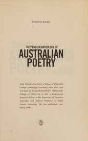 Front cover of The Penguin anthology of Australian poetry by Kinsella, John