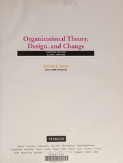 Cover of Organizational theory, design, and change by Gareth R. Jones