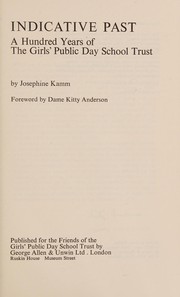 Cover of Indicative past by Josephine Kamm