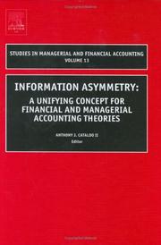Cover of Information asymmetry by Anthony J. Cataldo