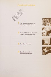 Cover of Fraud and Lodging by Audit Commission