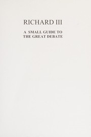 Cover of Richard III by Annette Carson
