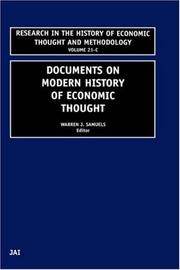 Front cover of Documents on Modern History of Economic Thought Reserch in the History of Economic Thought and Methodology by Warren J. Samuels