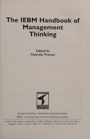Front cover of The IEBM handbook of management thinking by Malcolm Warner