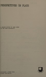 Cover of Perspectives on plays by Jane Lyman