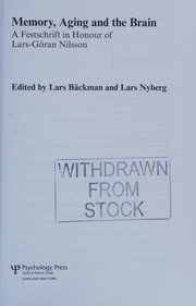 Cover of Memory, aging and the brain by Lars Backman