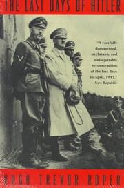 Cover of The Last Days of Hitler by H. R. Trevor-Roper