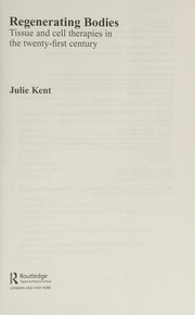 Cover of Regenerating bodies by Julie Kent