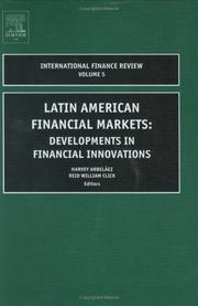 Front cover of Latin American financial markets by Reid W. Click