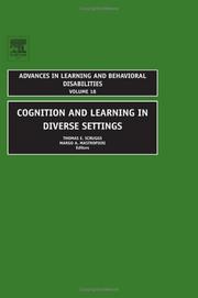 Cover of Cognition and Learning in Diverse Settings by Thomas E. Scruggs