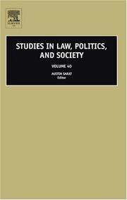 Front cover of Studies in Law, Politics, and Society, Volume 40 (Studies in Law, Politics, and Society) (Studies in Law, Politics, and Society) by Austin Sarat