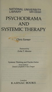 Cover of Psychodrama and systemic therapy by Chris Farmer