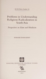 Front cover of Problems in understanding religious radicalization in South Asia by Shahab Enam Khan