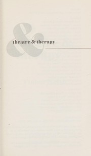 Front cover of Theatre & therapy by Fintan Walsh