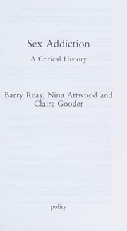 Front cover of Sex Addiction by Barry Reay