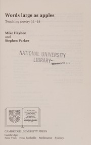 Cover of Words large as apples by Mike Hayhoe