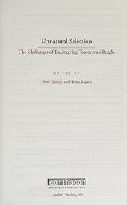 Cover of Unnatural selection by Peter Healey