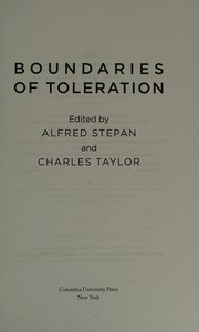 Front cover of Boundaries of Toleration by Alfred C. Stepan