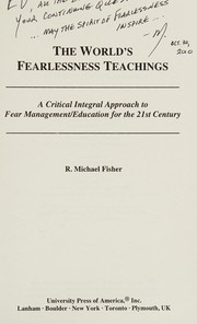 Front cover of The world's fearlessness teachings by R. Michael Fisher