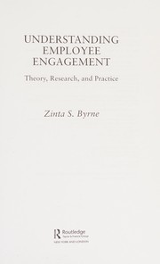 Front cover of Understanding Employee Engagement by Zinta Byrne