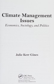 Cover of Climate management issues by Julie K. Gines