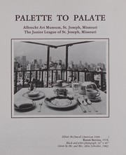 Cover of Palette to palate by Unknown