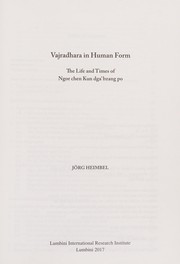Front cover of Vajradhara in human form by Jörg Heimbel