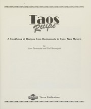 Cover of Taos recipe by Joan Stromquist