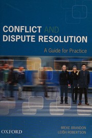 Front cover of Conflict and dispute resolution by Mieke Brandon