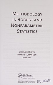 Cover of Methodology in Robust and Nonparametric Statistics by Jana Jureckova
