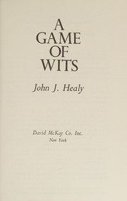 Front cover of A game of wits by Healy, John J.
